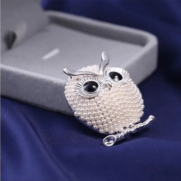 VQ Owl Bird Brooch - Picture 3 of 10